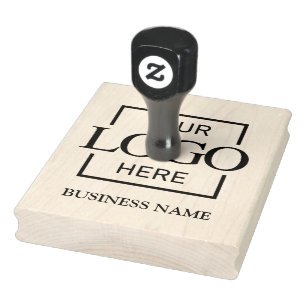 Simple Typography Custom Business Logo Branding Rubber Stamp