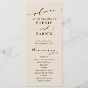 Simple Typography, Elegant Cream Programme