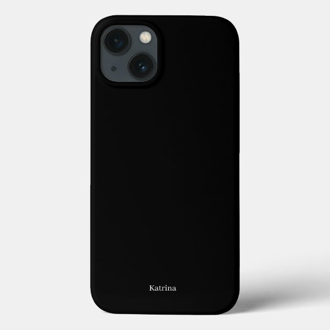 Simple Typography Personalised Name Black White Case-Mate iPhone Case (Back)