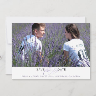 Simple Typography Photo Save the Date
