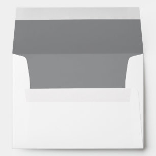 Simple Ultimate Grey Wedding Modern Minimalist Envelope