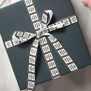 Simple  – Upload 8 Photos Satin Ribbon
