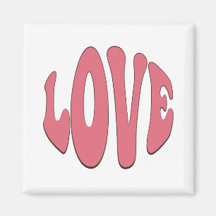 Simple, urban, modern, cool design Love Magnet