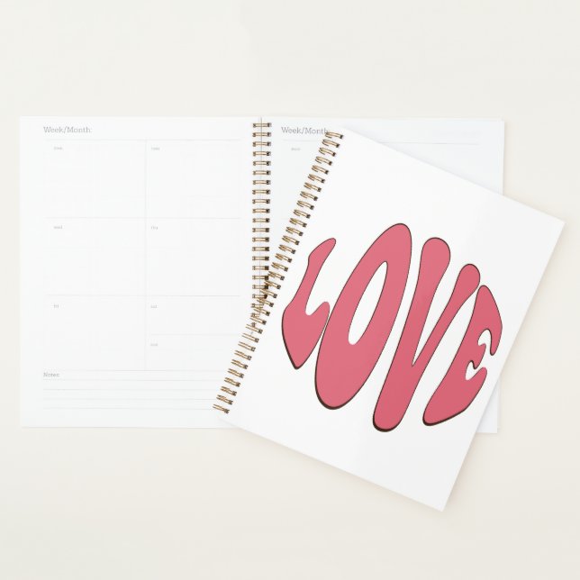 Simple, urban, modern, cool design Love Planner (Display)