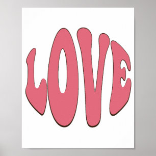 Simple, urban, modern, cool design Love Poster
