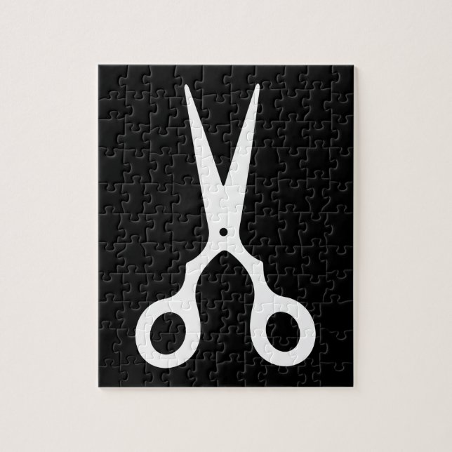 Simple Vector Scissors (Pick Your Own Colour) Jigsaw Puzzle (Vertical)