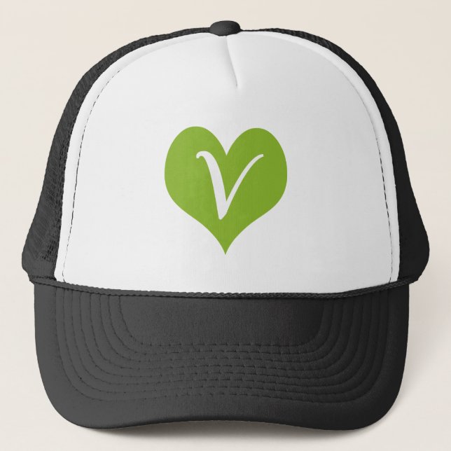 Simple Vegan Graphic Trucker Hat (Front)
