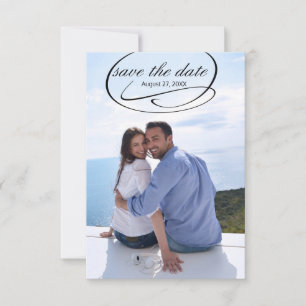 Simple Vertical Photo Swashes - 3x5 Save the Date