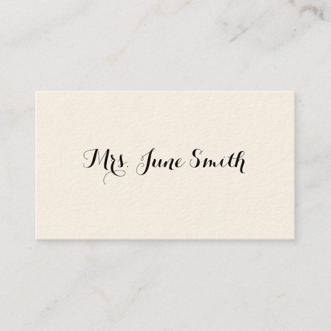 Simple Victorian Calling Cards (Front)