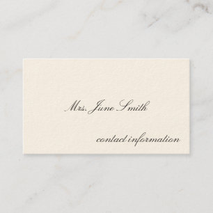 Simple Victorian Calling Cards