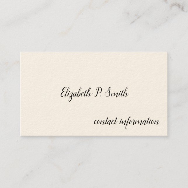 Simple Victorian Calling Cards (Front)