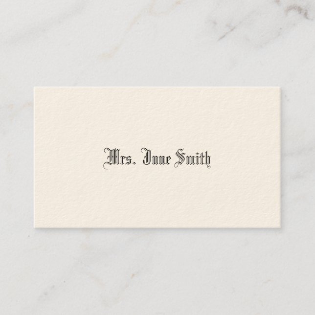 Simple Victorian Calling Cards (Front)