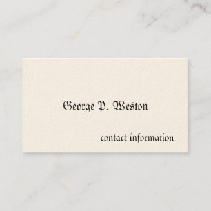 Simple Victorian Calling Cards