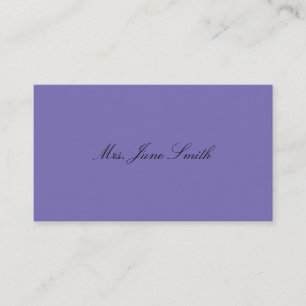 Simple Victorian Calling Cards Purple