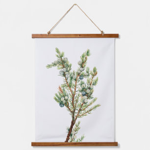 Simple Vintage Botanical Mountain Juniper Hanging Tapestry