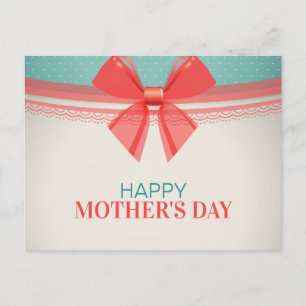 Simple Vintage Happy Mother's Day Postcard