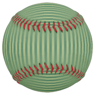Simple Vintage Olive Sage Green Gradient Striped Softball