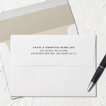 Simple Vintage White Address Lined Envelope<br><div class="desc">Simple solid colour vintage white lined envelope with a return address on the back flap. A variety of colours available for any celebration,  event or holiday.</div>