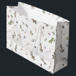 Simple Warm Winter Berry Watercolor Christmas Large Gift Bag<br><div class="desc">Looking for a modern and simple gift bag that is both festive and stylish? Look no further than our Simple Warm Winter Berry Watercolor Christmas Large Gift Bag! This beautiful bag is hand painted with festive winter berry botanicals in a watercolor style pattern. The pattern is beautiful and would make...</div>