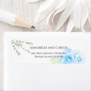 Simple Watercolor Custom Template Return Address