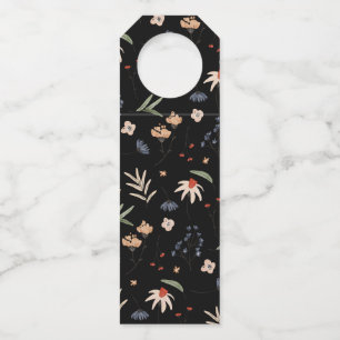 Simple watercolor flowers 1 bottle tag