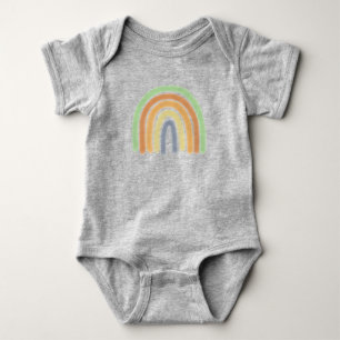 Simple Watercolor Rainbow Baby Bodysuit