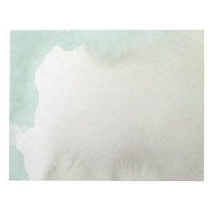 Simple watercolor splash artwork Modern teacher Notepad
