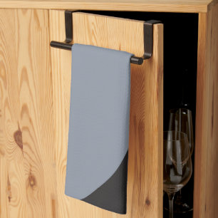 Simple Waves - Black, Grey and Cream Tea Towel