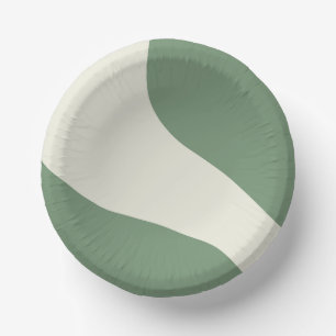 Simple Waves in Green Paper Plate