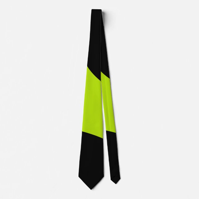 Simple Waves in Lime Green Tie (Front)