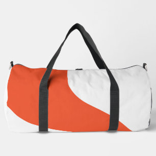 Simple Waves - Orange and White Duffle Bag