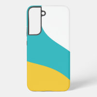 Simple Waves - Turquoise and Yellow