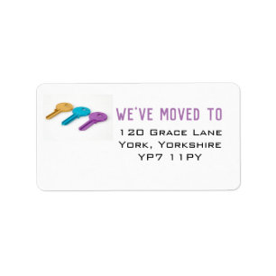 Simple We’ve Moved New Home Address Labels
