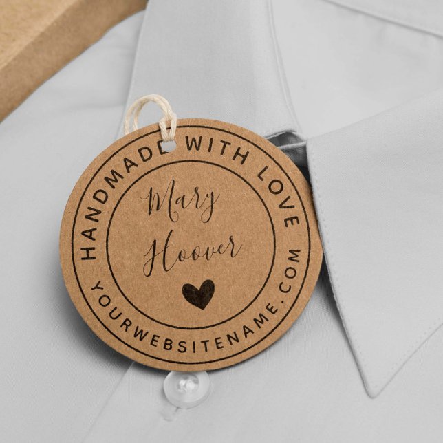 Simple Website Custom Name Handmade With Love Rubber Stamp (Creator Uploaded)