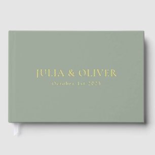 Simple Wedding Guest Book, Linen Wedding Guest  Fo Guest Book