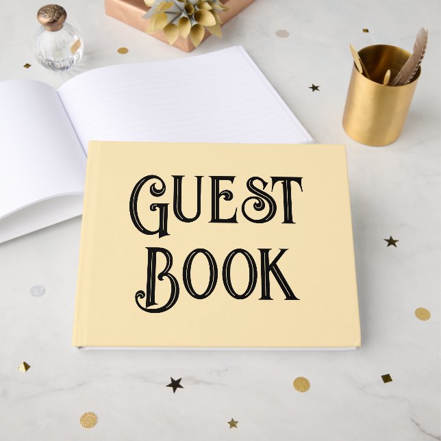 simple Wedding guestbook (Front Open)