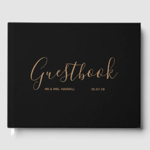 Simple Wedding Guestbook   Colour Minimal Elegant