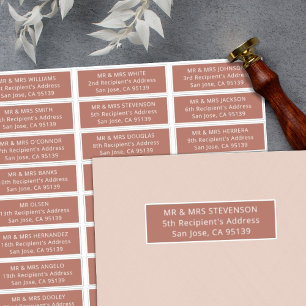 Simple wedding guests address 27 recipients labels