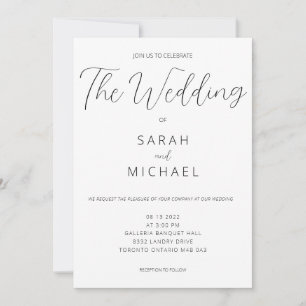Simple Wedding Invitation
