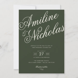 Simple Wedding Invitation