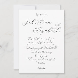 Simple Wedding Invitation card