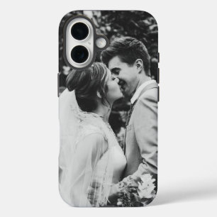 Simple Wedding Photo Newlyweds Couple iPhone 16 Case