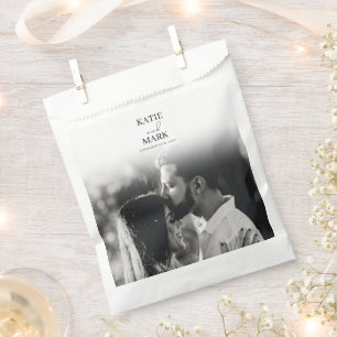 Simple Wedding Photo Thank You Favour Bags