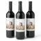 Simple Wedding Photo Wine Label