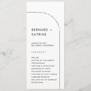 Simple Wedding Program Programme