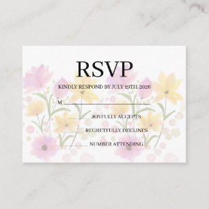 Simple Wedding RSVP Enclosure Card