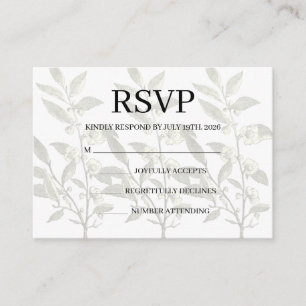 Simple Wedding RSVP Enclosure Card