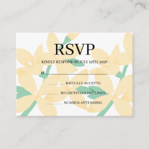 Simple Wedding RSVP Enclosure Card