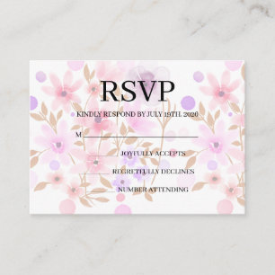 Simple Wedding RSVP Enclosure Card