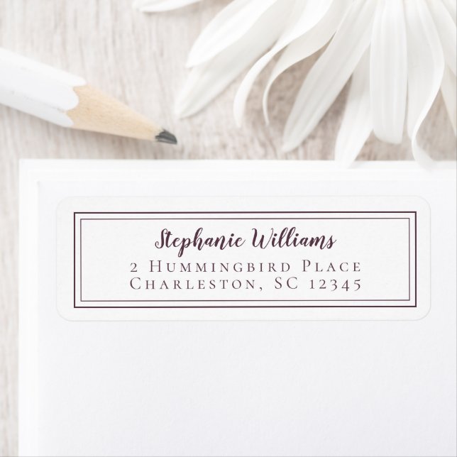 Simple Wedding RSVP Purple White (Insitu)